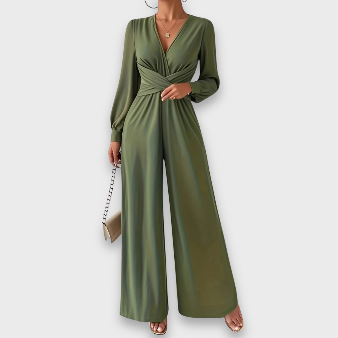 Liora | Tailored V-Neck Jumpsuit