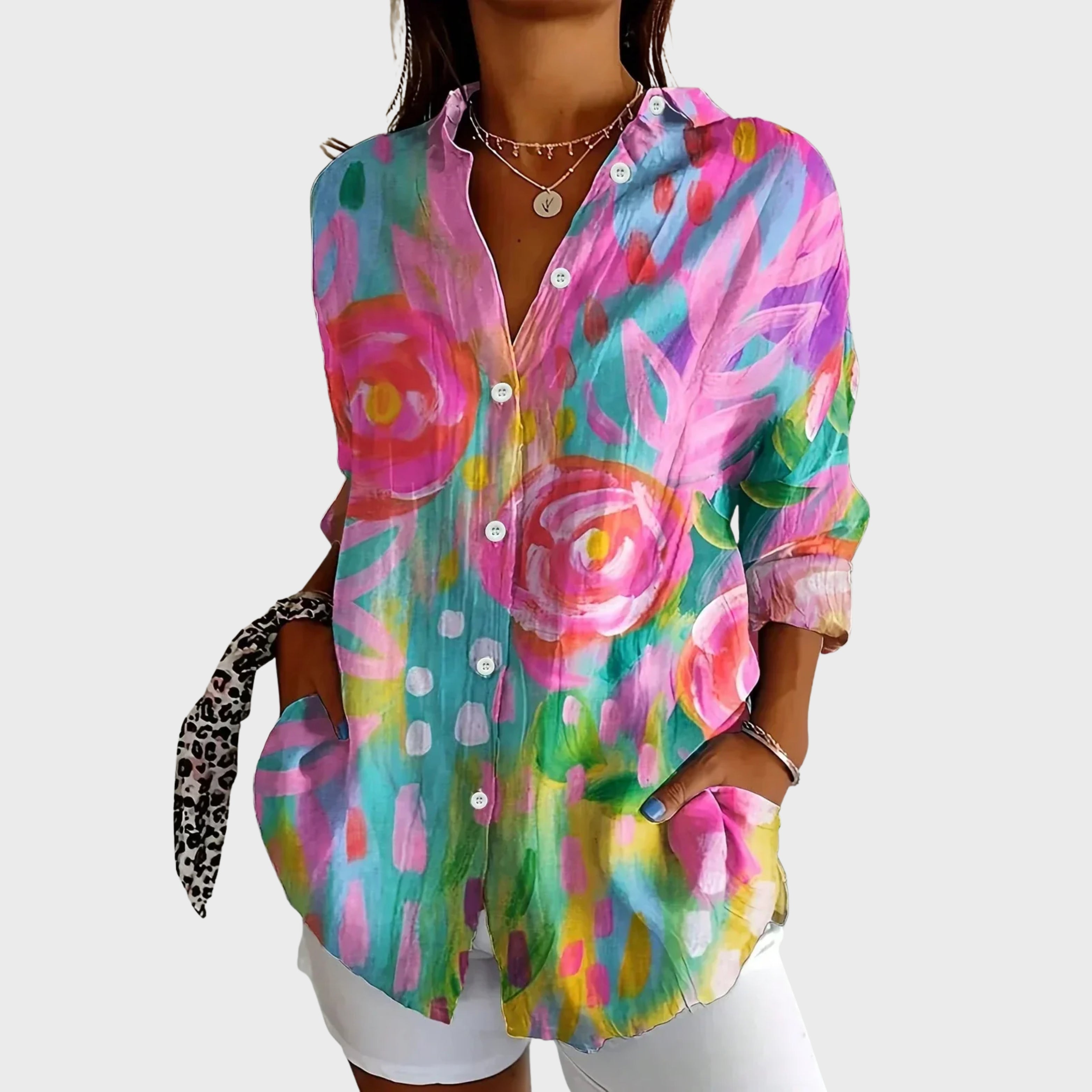Astrid | Colorful Pattern Blouse